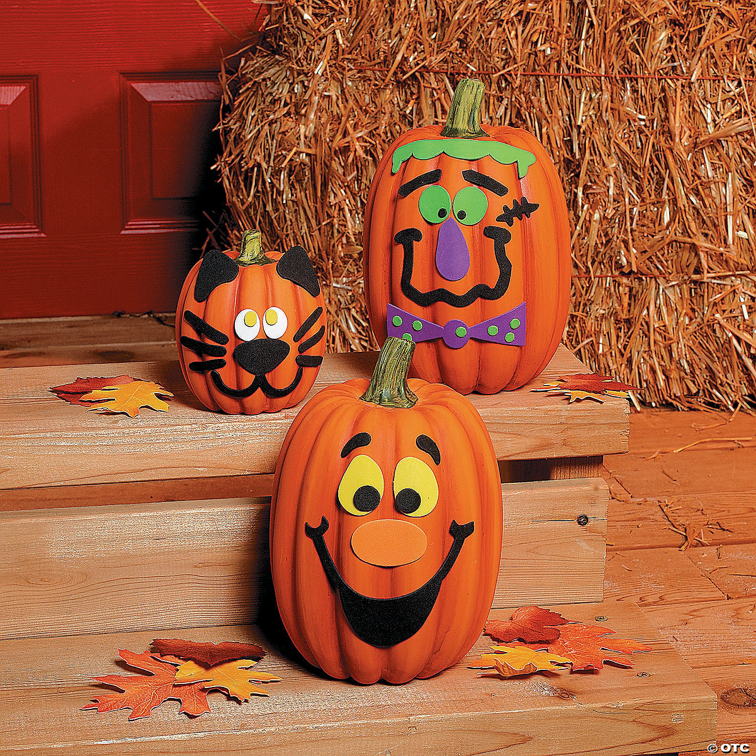 Halloween Foam Pumpkin Decor Kit for 12 Pumpkins